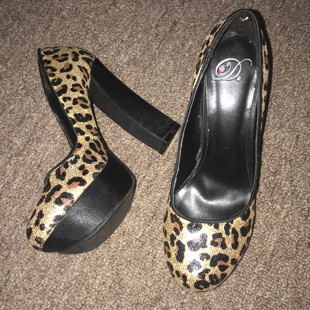 Sequence Cheetah Print Heels